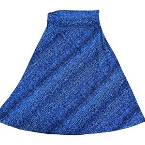 Alpine Design Blue Patterned A-Line Skirt or Convertible Dress